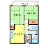 Ｓハイム 2DKの間取り