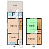 山口貸家　 3Kの間取り