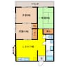 コーポ幸 3LDKの間取り