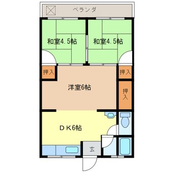 間取図 コーポグリーンⅡ