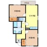 グランモア白浜 2LDKの間取り