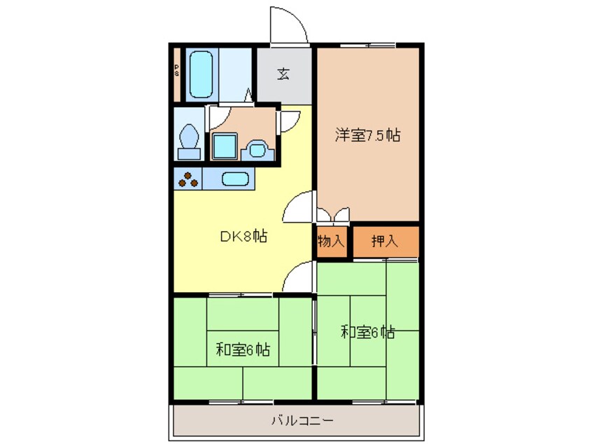 間取図 マンションN