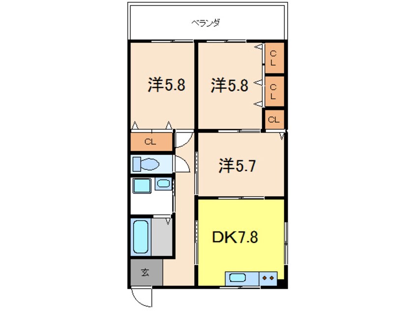 間取図 司マンション