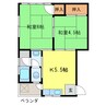 幸陽ハイツ 2Kの間取り