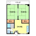 栗林ハイツの間取図