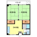 栗林ハイツの間取図