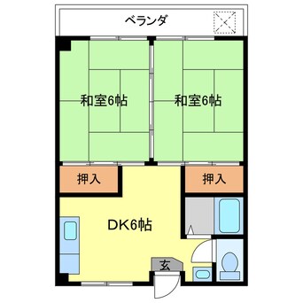 間取図 栗林ハイツ