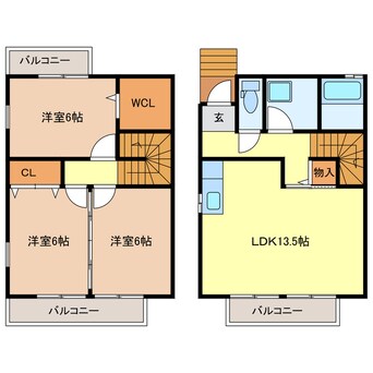 間取図 ローズコート白浜