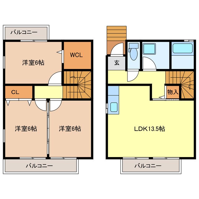 間取り図 ローズコート白浜