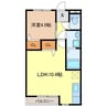 アステール 1LDKの間取り