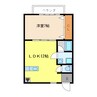 南城ハイツ 1LDKの間取り