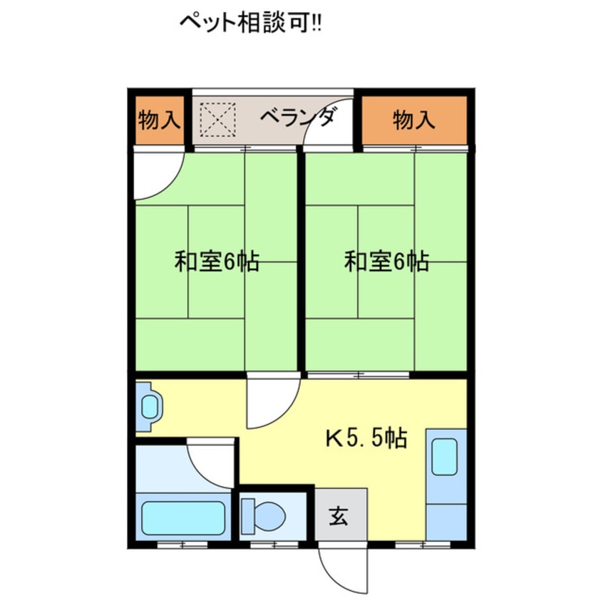 間取図 きんこうかマンション