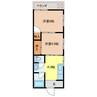 日新ハイツ 2Kの間取り