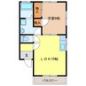 紀洋ハイツ 1LDKの間取り