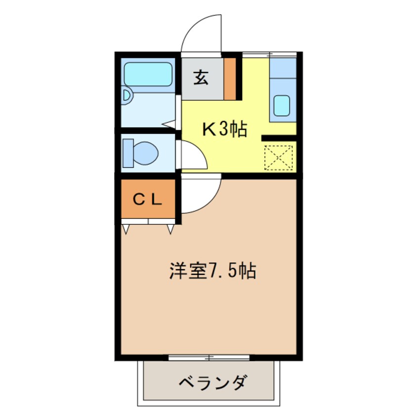 間取図 シティハイムビアンカ