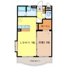 ボナール2号館 1LDKの間取り
