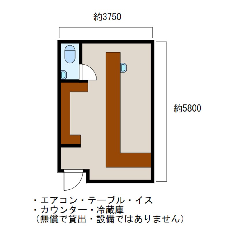 間取図 あたご店舗