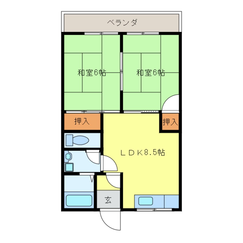 間取図 ヴィラ松下