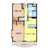 アルバ 2LDKの間取り