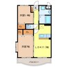 アルバ 2LDKの間取り