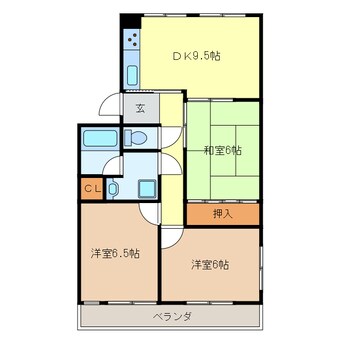 間取図 あいづハイツ