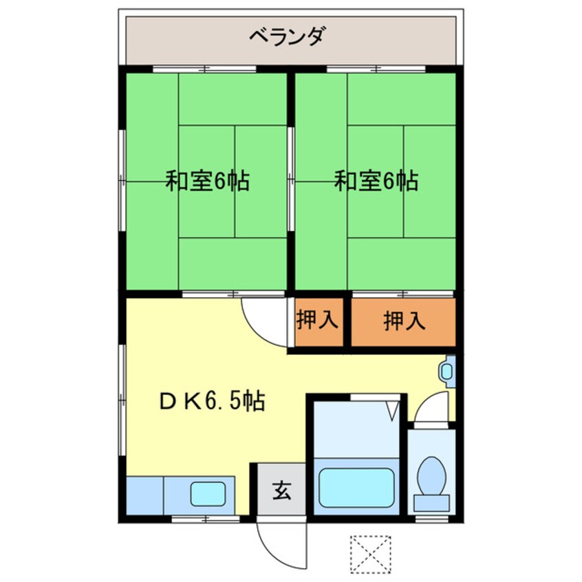 間取図 やすらぎ荘