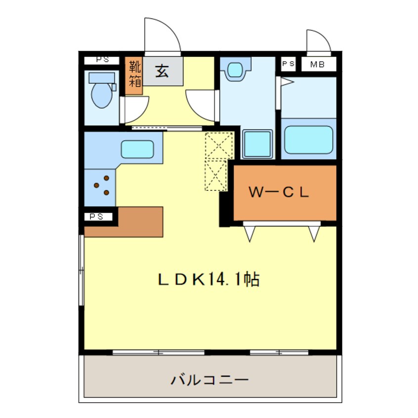 間取図 ユーミー千津ヶ谷