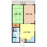 ハイツなきり 2LDKの間取り