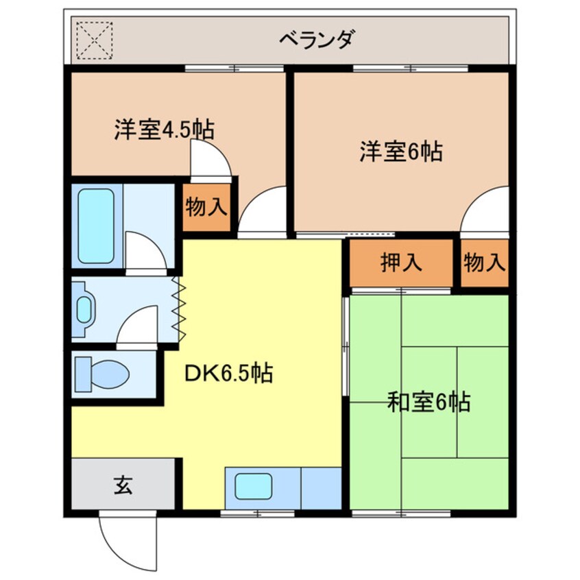 間取図 ハイツエルリィオⅠ