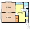 コーポそら（離れ） 2DKの間取り
