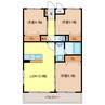 ハピネス紀和 3LDKの間取り
