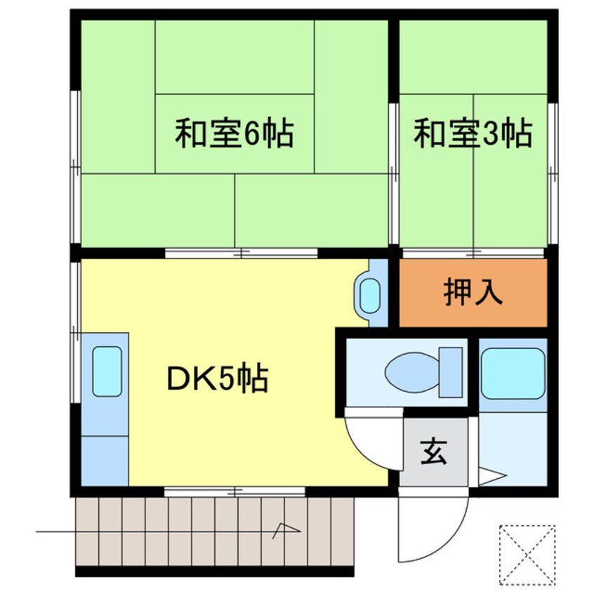 間取図 高雄アパート