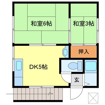 間取図 高雄アパート