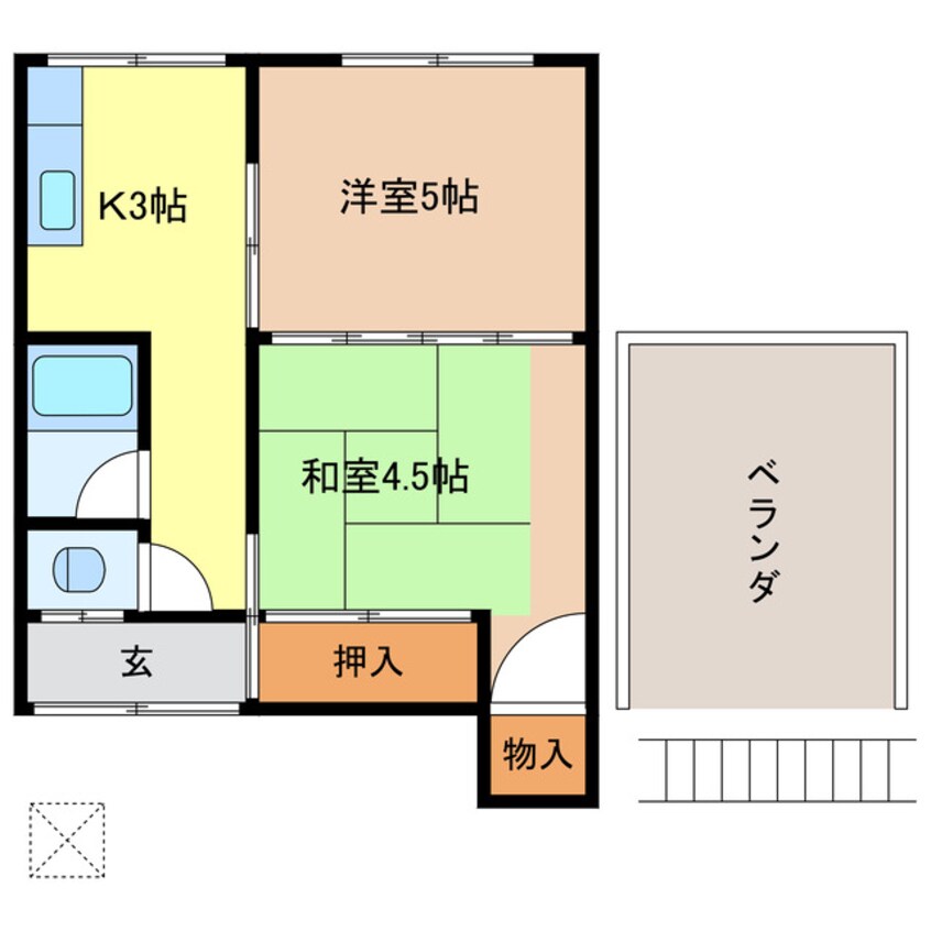 間取図 むつみ平屋（奥）