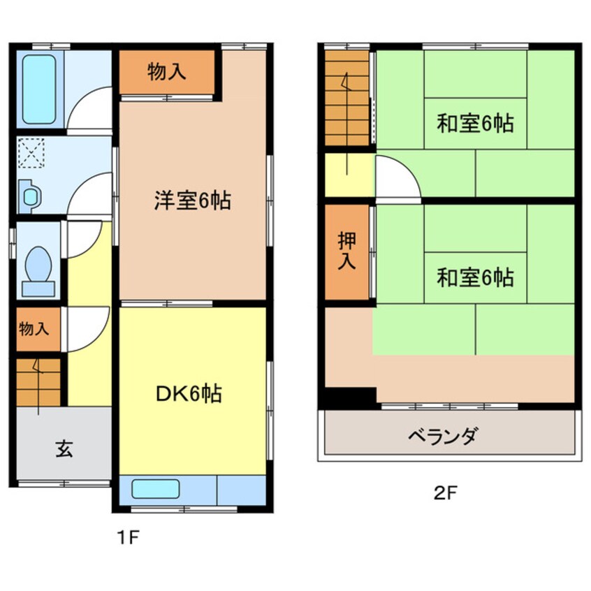 間取図 新庄借家（1963-2）