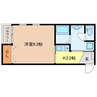 ハイツミラドール 1Kの間取り