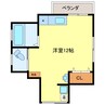 第2Uマンション 1Rの間取り