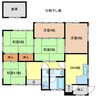 東陽中学校前貸家 5DKの間取り