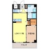 ユーミー田辺駅前マンション 1LDKの間取り