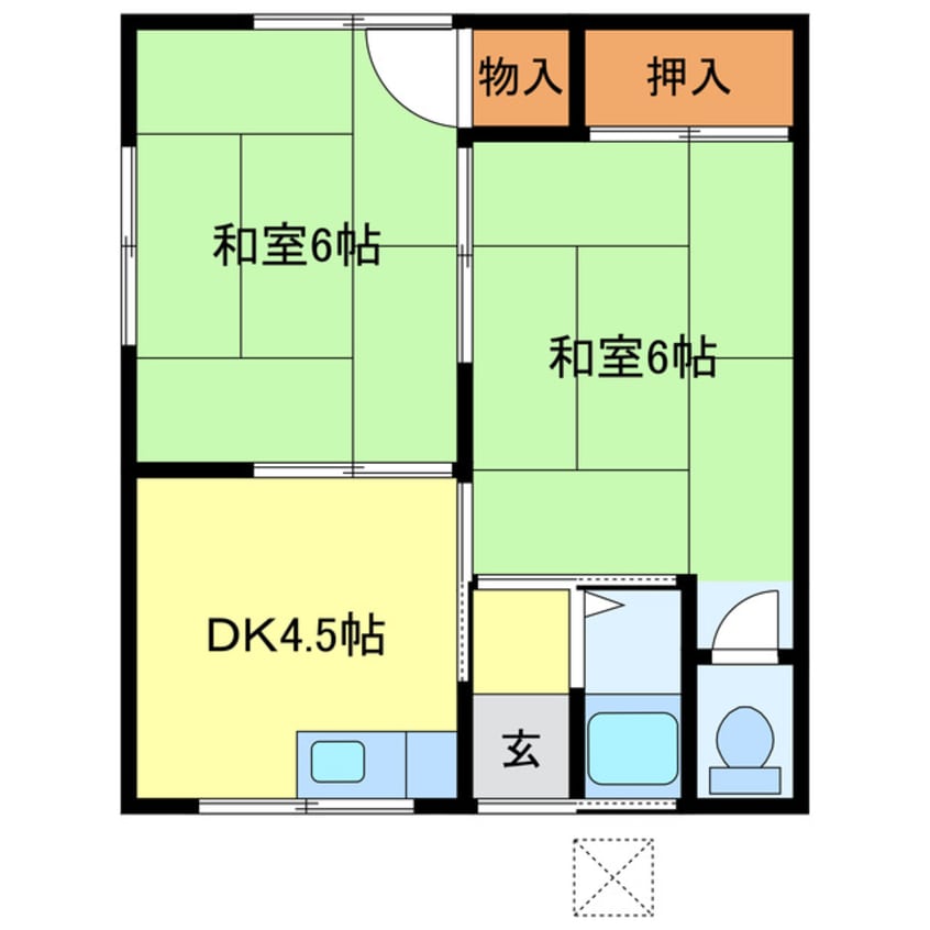 間取図 高雄アパート（右）