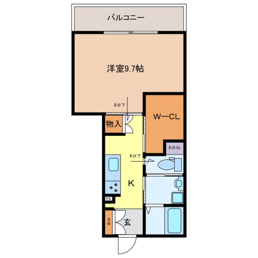 間取図 メゾン・ミヌエット（猫専用アパート）