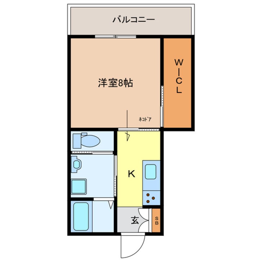 間取図 メゾン・ミヌエット（猫専用アパート）