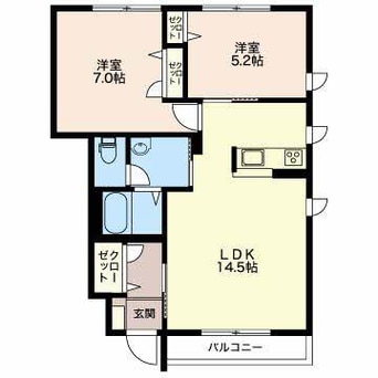 間取図 ブランシェ泉