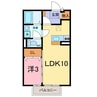 ウィルモア 1LDKの間取り
