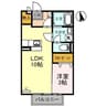ウィルモア 1LDKの間取り