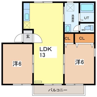 間取図 ベルシアＨ　Ⅰ・Ⅱ