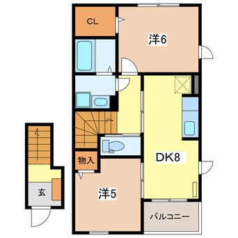 間取図 ラフィーネＡ・Ｂ