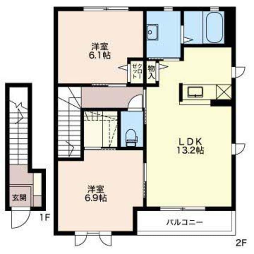 間取図 ラ・メール５９