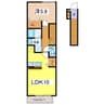 セイバリー　ガーデンＹＪ 1LDKの間取り