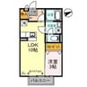 メゾン松葉 1LDKの間取り